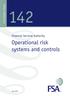 Operational risk systems and controls
