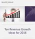 2016 Ten Revenue Growth Ideas
