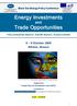 Energy Investments and Trade Opportunities