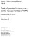 Code of practice for temporary traffic management (CoPTTM)