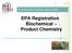 Environmental Protection Agency-EPA. EPA Registration