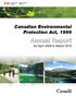 Canadian Environmental Protection Act, 1999 Annual Report
