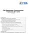 FRA Stakeholder Communication Framework
