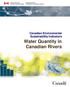 Canadian Environmental Sustainability Indicators. Water Quantity in Canadian Rivers