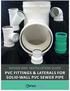 PVC Fittings & Laterals for Solid-Wall PVC Sewer Pipe