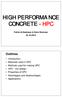 HIGH PERFORMANCE CONCRETE - HPC