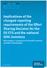 Implications of the changed reporting requirements of the Effort Sharing Decision for the EU ETS and the national GHG inventory