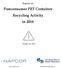 Postconsumer PET Container Recycling Activity in 2016