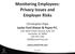 Monitoring Employees: Privacy Issues and Employer Risks