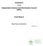 Evaluation. Independent Science and Partnership Council (ISPC) Final Report