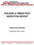 BUILDING & TIMBER PEST INSPECTION REPORT