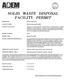 SOLID WASTE DISPOSAL FACILITY PERMIT