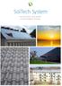SolTech System AN EFFICIENT AND SMART SOLAR ENERGY SYSTEM