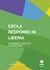 EBOLA RESPONSE IN LIBERIA COMMUNITY HEALTH VOLUNTEERS