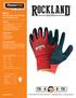 RX13 GLOVES. Seamless nylon shell with black latex crinkle grip palm. Features. Applications