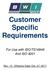 Customer Specific Requirements. For Use with ISO/TS16949 And ISO 9001