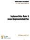 Implementation Guide & Annual Implementation Plan