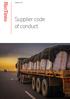 September Supplier code of conduct