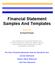 Financial Statement Samples And Templates