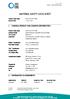 MATERIAL SAFETY DATA SHEET 1. CHEMICAL PRODUCT AND COMPANY IDENTIFICATION