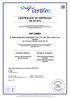 CERTIFICATE OF APPROVAL No CF 816 BIP GMBH