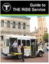 Guide to THE RIDE Service