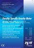 Density/Specific Gravity Meter