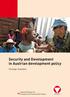 Security and Development in Austrian development policy