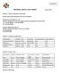 MATERIAL SAFETY DATA SHEET January, 2006
