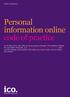 Personal information online code of practice