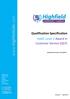 Qualification Specification HABC Level 2 Award in Customer Service (QCF)
