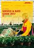 SERVICE & RATE GUIDE 2017