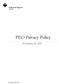PEO Privacy Policy. November 20, November 20, 2015