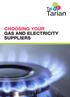 CHOOSING YOUR GAS AND ELECTRICITY SUPPLIERS