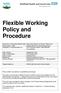 Flexible Working Policy and Procedure