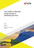 Case studies of thermal energy storage in industrial processes