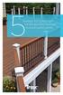 THINGS TO CONSIDER WHEN BUYING RAILING Your deck s perfect partner