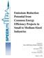 Emissions Reduction Potential from Common Energy Efficiency Projects in Small to Medium-Sized Industries