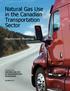 Natural Gas Use in the Canadian Transportation Sector