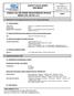 SAFETY DATA SHEET Revised edition no : 1 SDS/MSDS Date : 28 / 8 / 2012