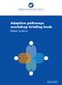 Adaptive pathways workshop briefing book