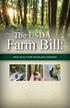 The USDA. Farm Bill: