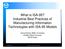 What is ISA-95? Industrial Best Practices of Manufacturing Information Technologies with ISA-95 Models