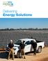 Delivering Energy Solutions