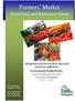 Farmers Market. Permitting and Reference Guide. Environmental Health Division THURSTON COUNTY PUBLIC HEALTH & SOCIAL SERVICES