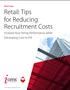 Retail: Tips for Reducing Recruitment Costs