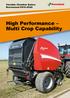 Variable Chamber Balers Kverneland High Performance Multi Crop Capability