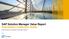 SAP Solution Manager Value Report Information Collection Guide
