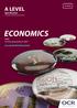 ECONOMICS H460 For first assessment in 2017 ocr.org.uk/aleveleconomics