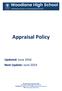 Appraisal Policy. Updated: June 2016 Next Update: June 2019